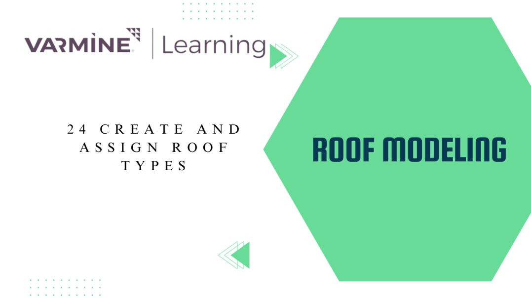 ⁣24 Create and assign roof types