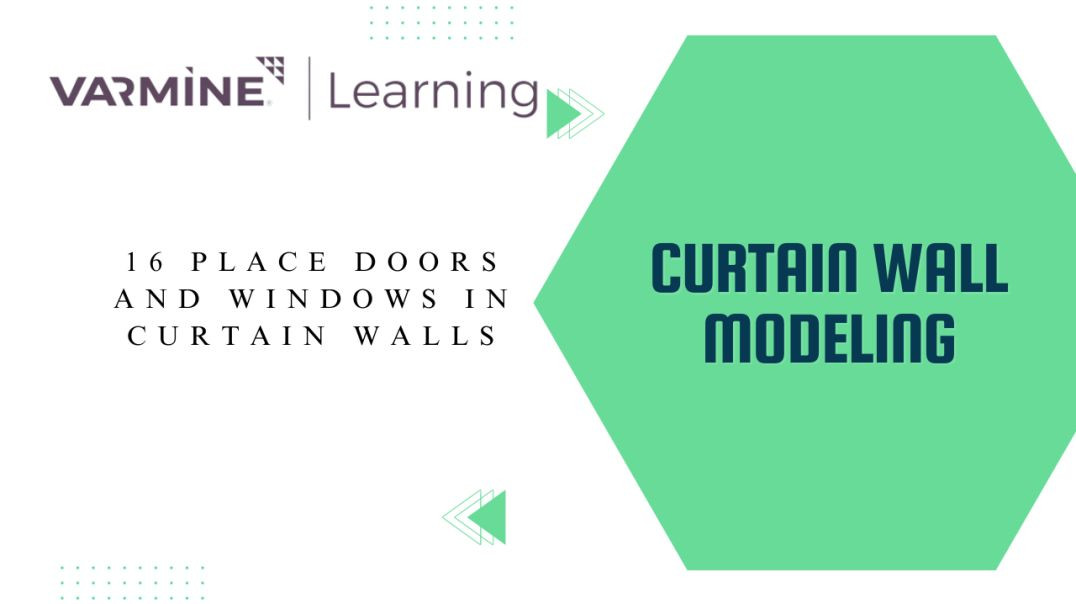 ⁣16 Place doors and windows in curtain walls