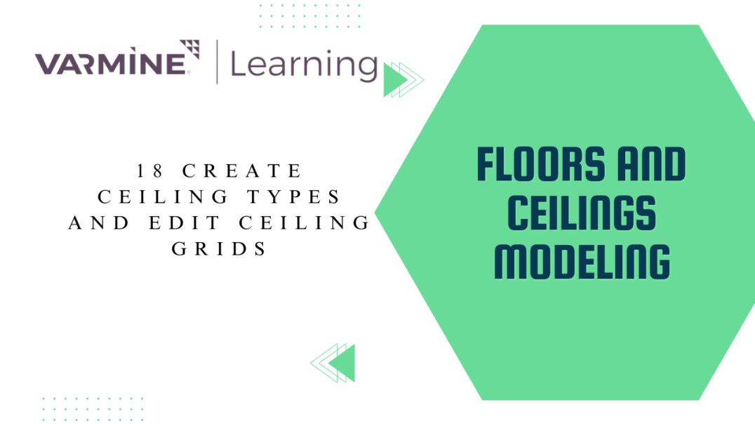 ⁣18 Create ceiling types and edit ceiling grids